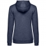 Толстовка с капюшоном женская Hoodie, синий меланж