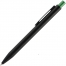 Ручка шариковая Chromatic, черная с зеленым