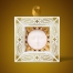 Елочная игрушка Солнце в упаковке багет, белый / золото